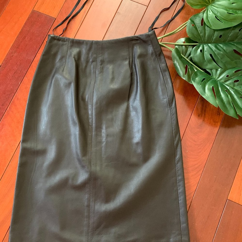 Jenne Maag Genuine Leather Skirt